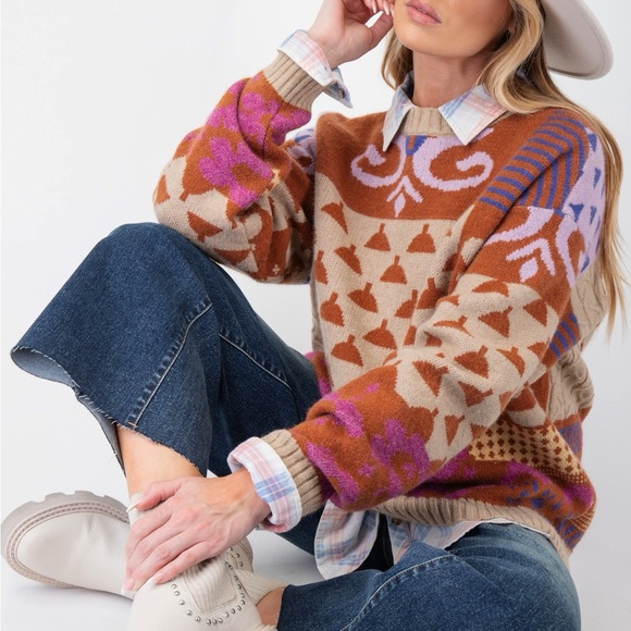 Multi color sweater - Picture 2 of 3